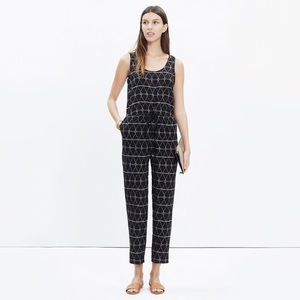 Madewell diamond dot tank jumpsuit